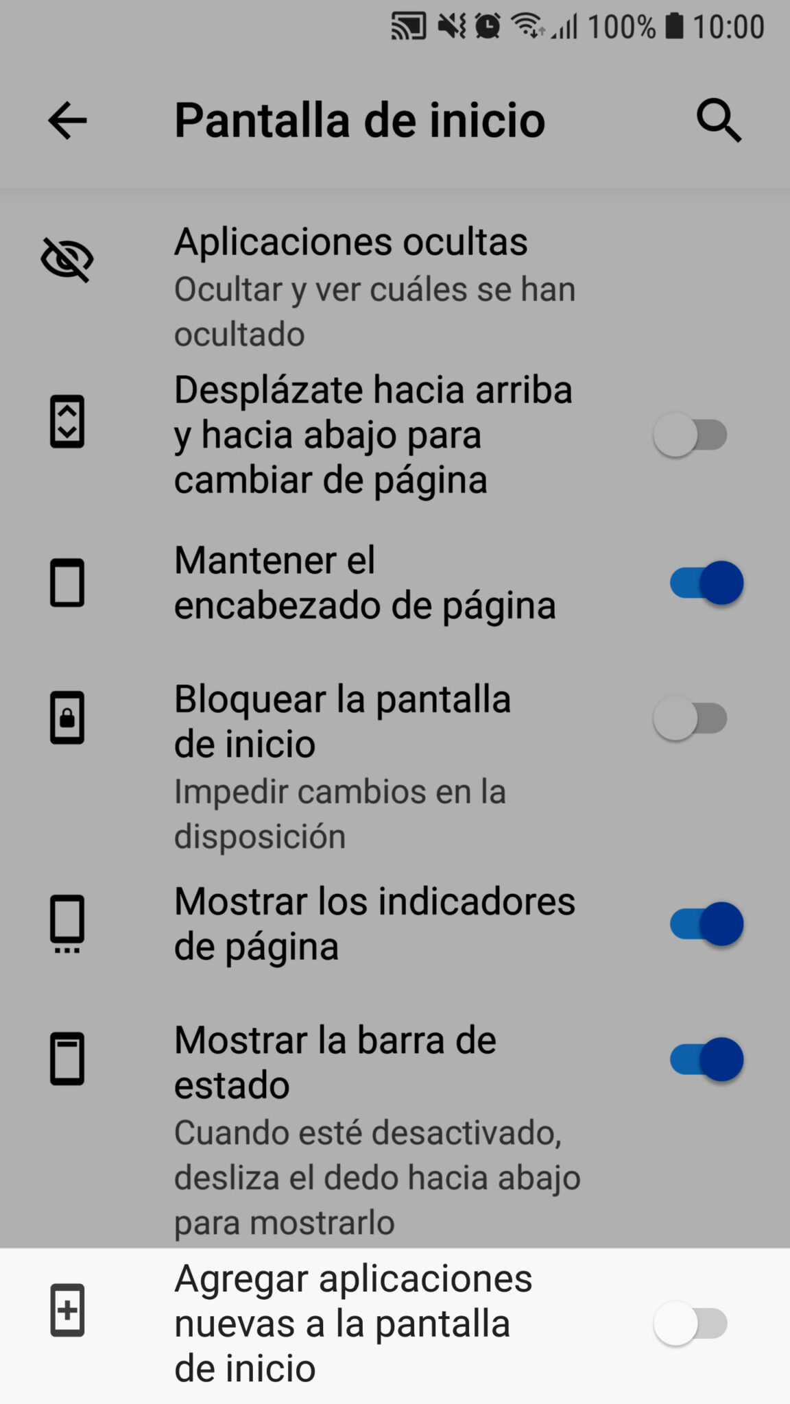 Cómo sacar los iconos de la pantalla de inicio Haras Dadinco