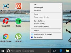 Cómo fijar los iconos del escritorio en Windows 10 Haras Dadinco