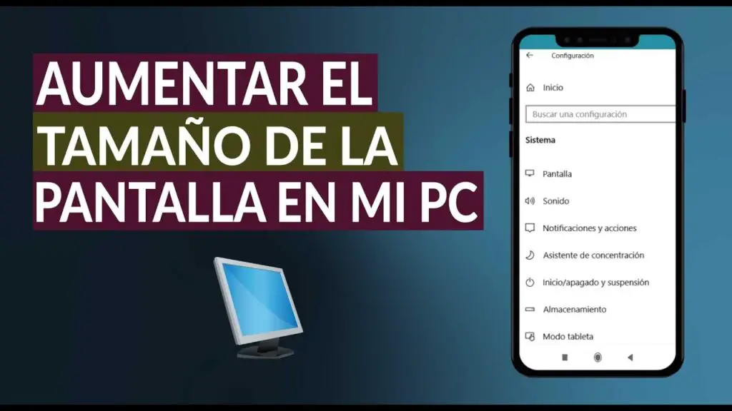 C Mo Aumentar El Tama O De La Imagen De La Pantalla Haras Dadinco