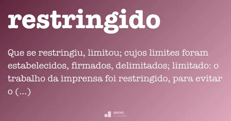 Qué quiere decir la palabra restringido Haras Dadinco