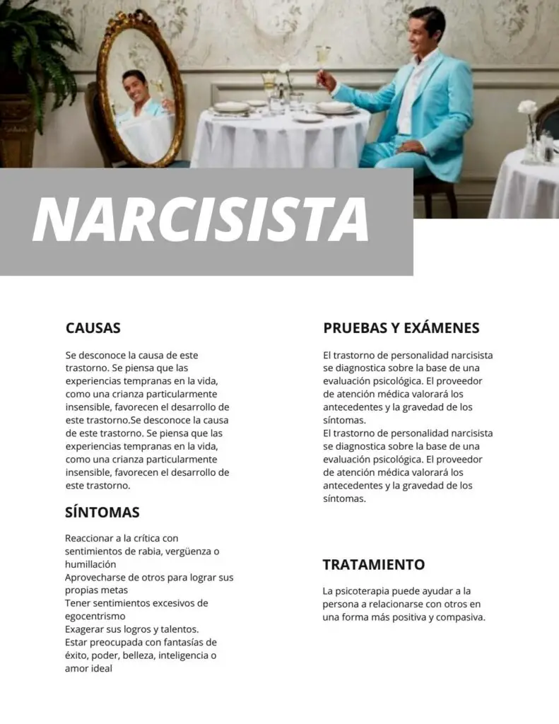 Cómo diagnosticar la personalidad narcisista Haras Dadinco