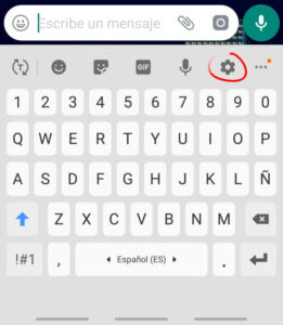 Cómo puedo actualizar el teclado de mi celular Haras Dadinco