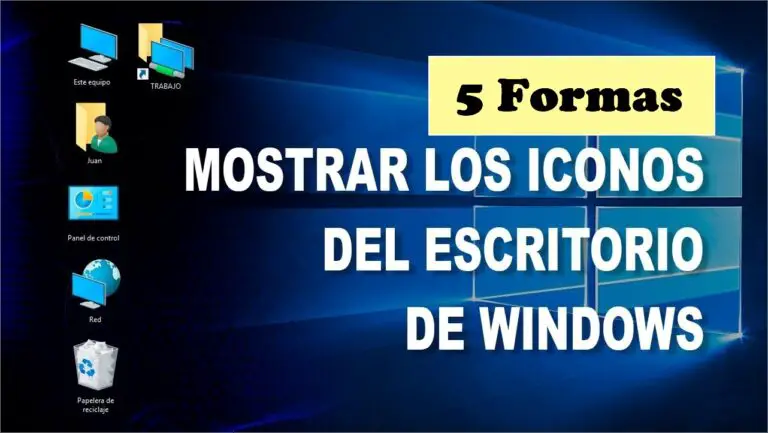 ¿Cómo restaurar iconos comunes en escritorio Windows 10? - Haras Dadinco