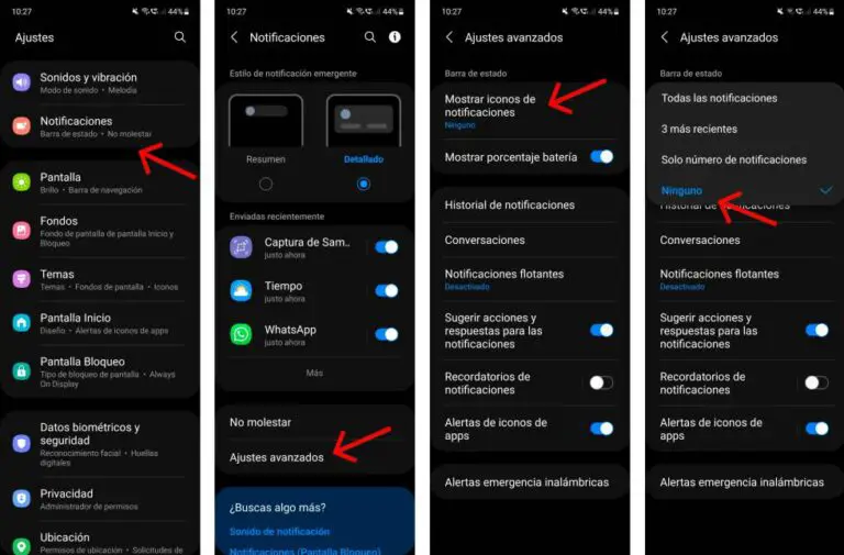 ¿Qué son los iconos en la barra de notificaciones? - Haras Dadinco