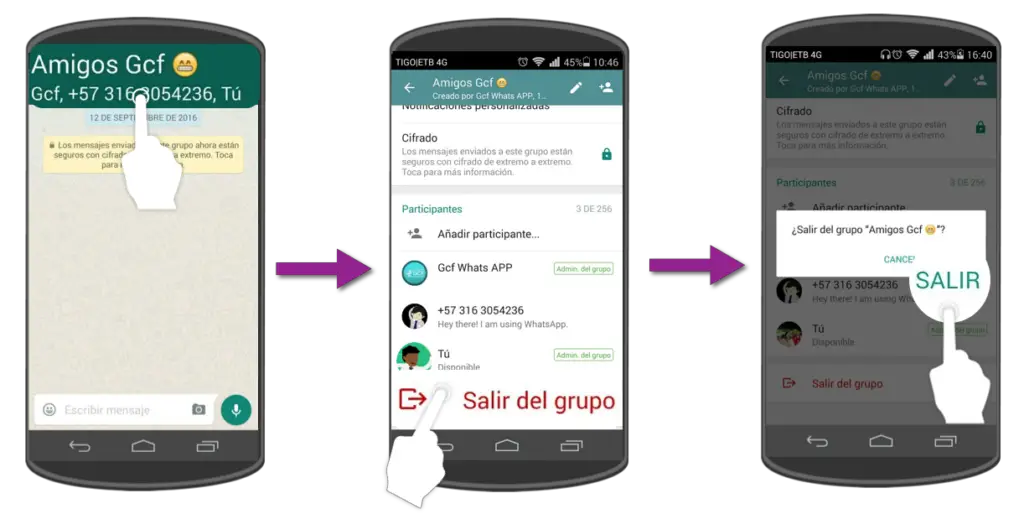 ¿cómo Abandonar Un Grupo De Whatsapp Haras Dadinco