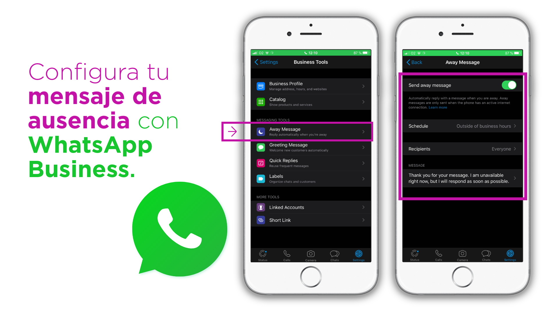 ¿cómo Funciona El Mensaje De Ausencia De Whatsapp Haras Dadincoemk 8871