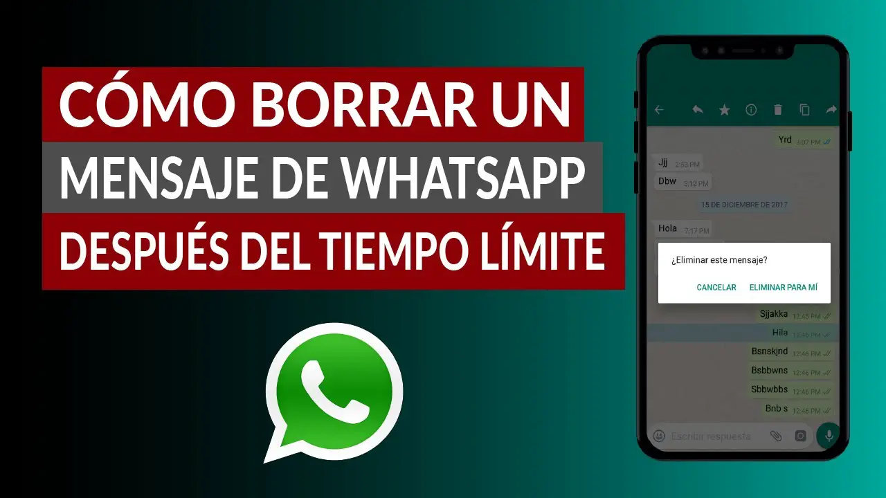 Por Cuanto Tiempo Se Puede Borrar Un Mensaje De Whatsapp