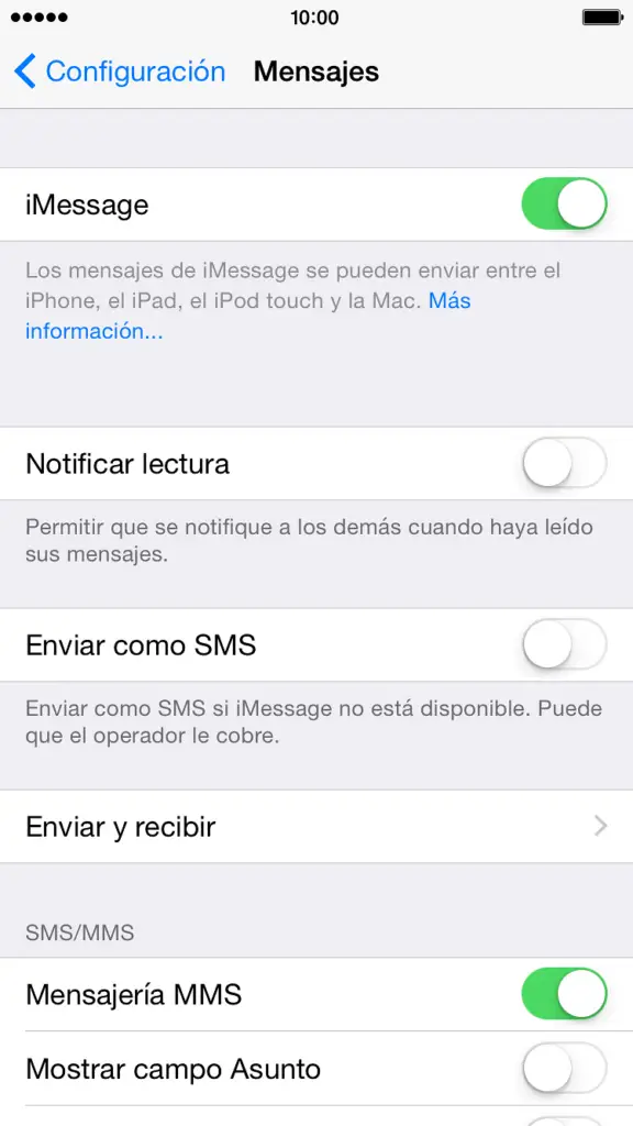 como activar los mms en iphone 11