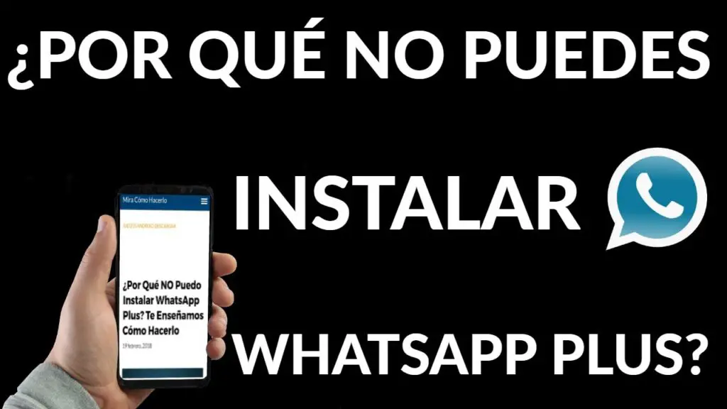 ¿por Qué No Se Puede Instalar Whatsapp Plus Haras Dadincoemk 6282