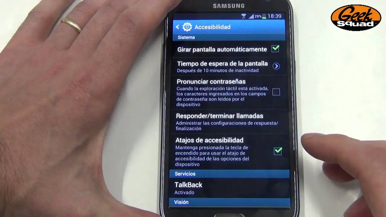 ¿cómo Quitar Talkback Samsung Con Botones Haras Dadinco