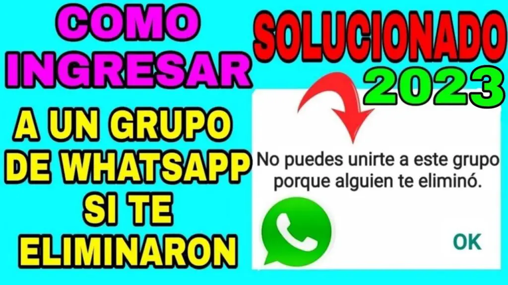 ¿cómo Unirse A Un Grupo De Whatsapp Después De Ser Eliminado Haras Dadincoemk 9204