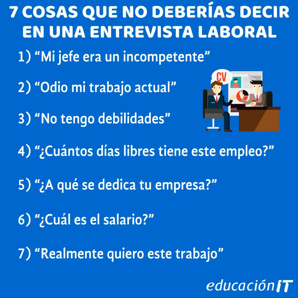 ¿qué Palabras No Decir En Una Entrevista Haras Dadincoemk 3011